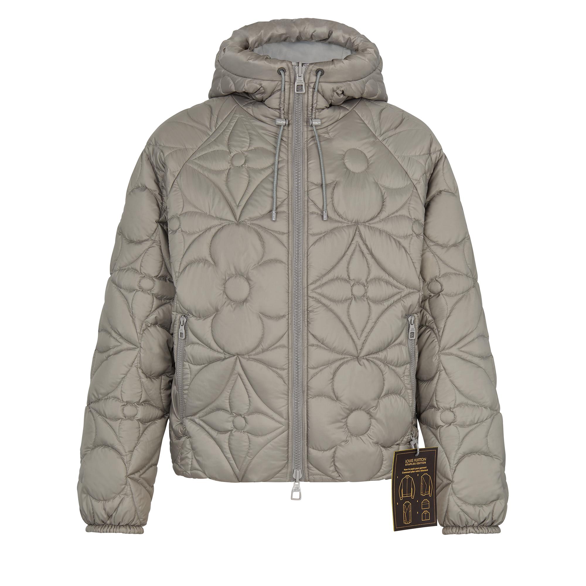 Louis vuitton grey puffer jacket on sale